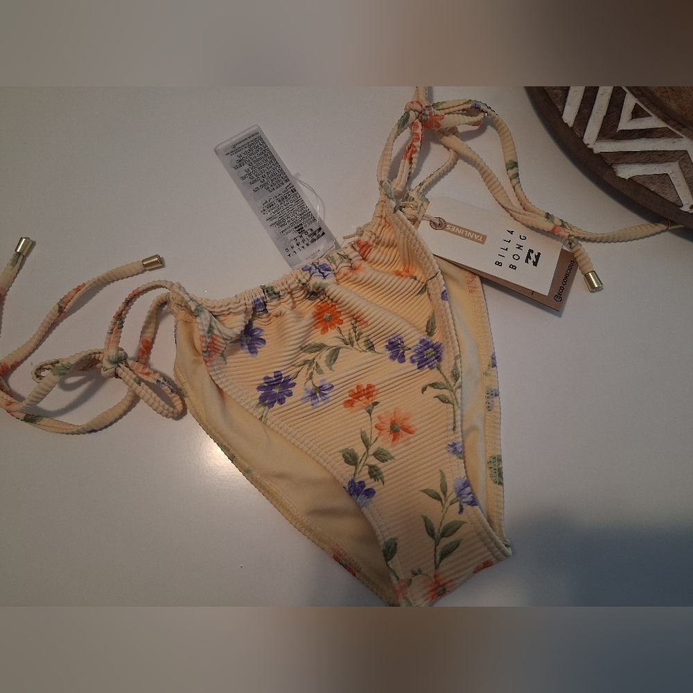 Billabong  Floral Skimpy Coverage Bikini Bottom